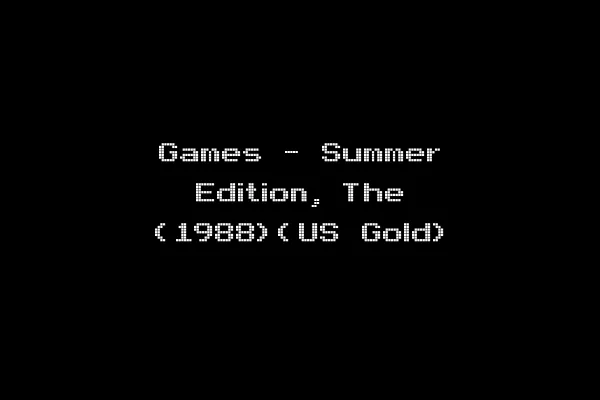 Games - Summer Edition, The (1988)(US Gold)