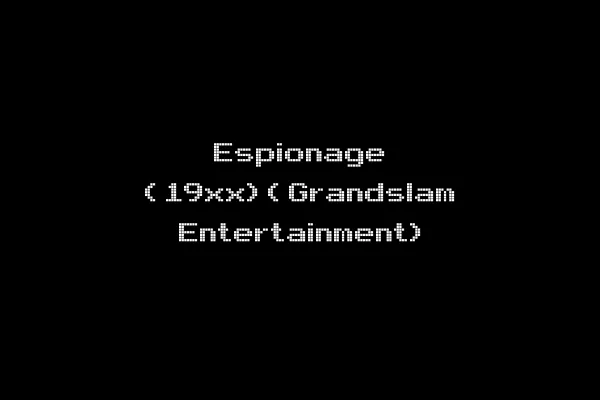 Espionage (19xx)(Grandslam Entertainment)