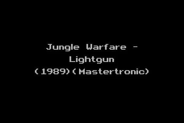 Jungle Warfare - Lightgun (1989)(Mastertronic)