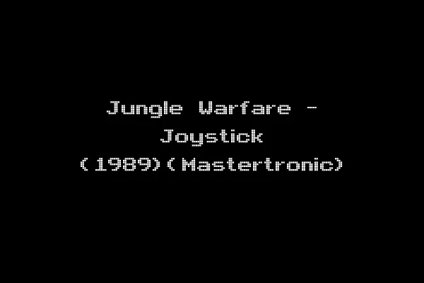 Jungle Warfare - Joystick (1989)(Mastertronic)
