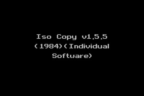 Iso Copy v1.5.5 (1984)(Individual Software)