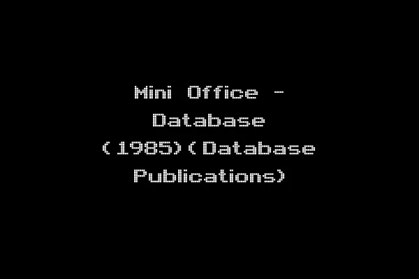 Mini Office - Database (1985)(Database Publications)