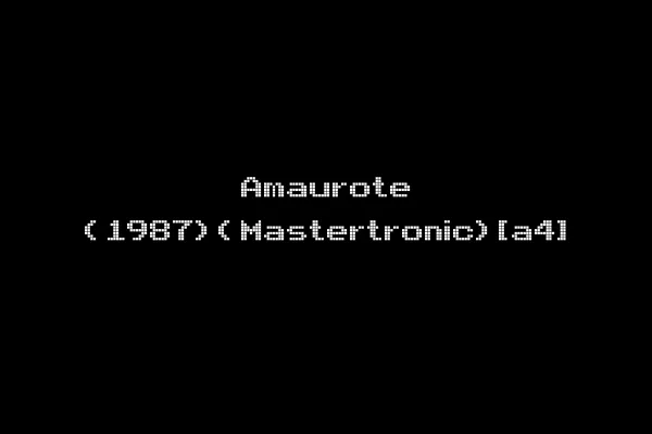 Amaurote (1987)(Mastertronic)[a4]
