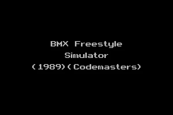 BMX Freestyle Simulator (1989)(Codemasters)