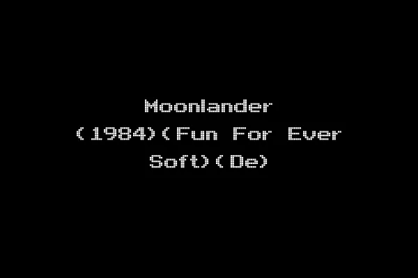 Moonlander (1984)(Fun For Ever Soft)(De)