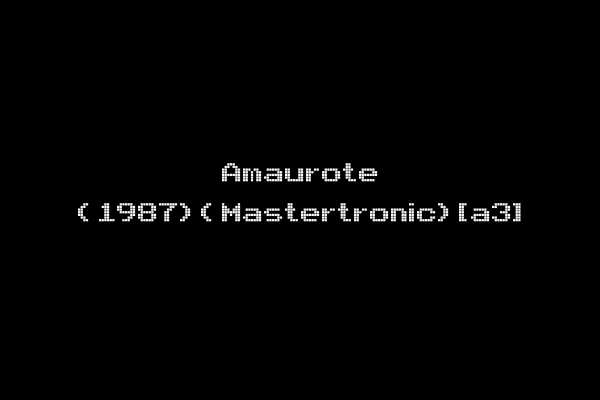 Amaurote (1987)(Mastertronic)[a3]