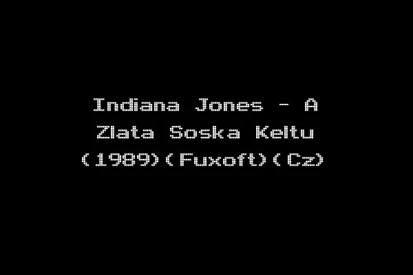 Indiana Jones - A Zlata Soska Keltu (1989)(Fuxoft)(Cz)