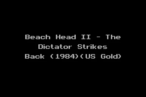 Beach Head II - The Dictator Strikes Back (1984)(US Gold)