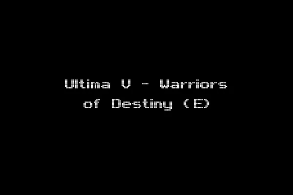 Ultima V - Warriors of Destiny (E)