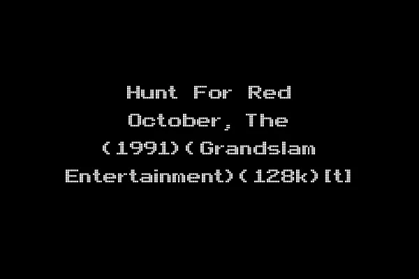 Hunt For Red October, The (1991)(Grandslam Entertainment)(128k)[t]