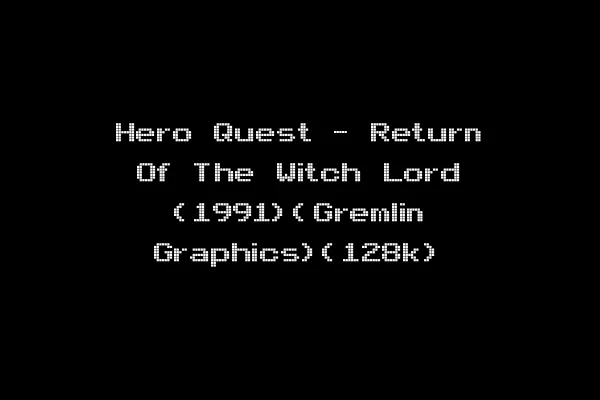 Hero Quest - Return Of The Witch Lord (1991)(Gremlin Graphics)(128k)