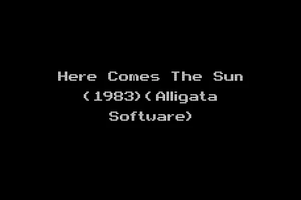 Here Comes The Sun (1983)(Alligata Software)