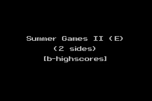 Summer Games II (E) (2 sides) [b-highscores]