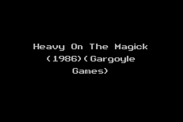 Heavy On The Magick (1986)(Gargoyle Games)