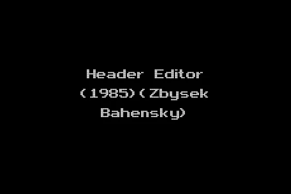 Header Editor (1985)(Zbysek Bahensky)
