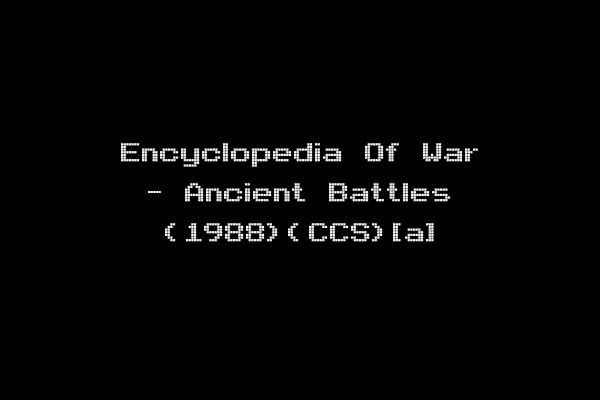 Encyclopedia Of War - Ancient Battles (1988)(CCS)[a]
