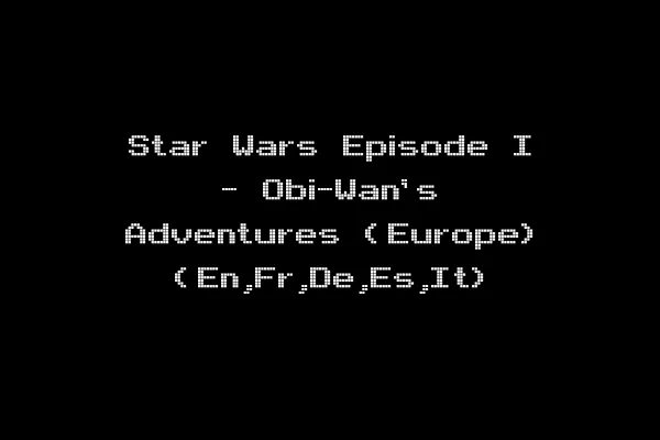 Star Wars Episode I - Obi-Wan's Adventures (Europe) (En,Fr,De,Es,It)