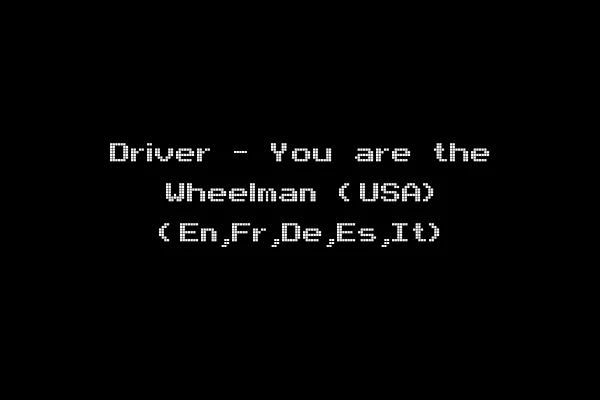 Driver - You are the Wheelman (USA) (En,Fr,De,Es,It)