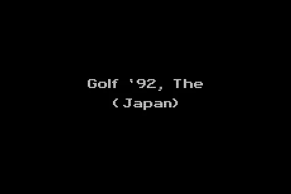Golf '92, The (Japan)