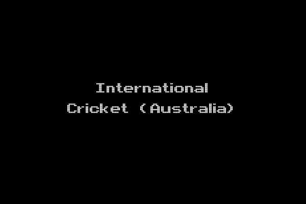International Cricket (Australia)