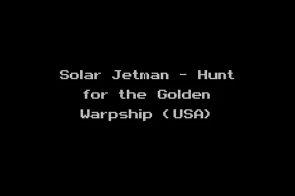 Solar Jetman - Hunt for the Golden Warpship (USA)