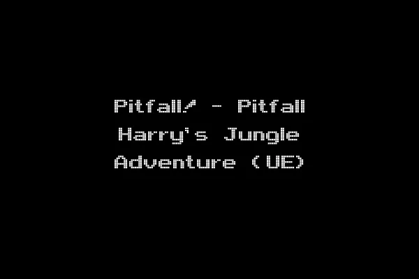 Pitfall! - Pitfall Harry's Jungle Adventure (UE)