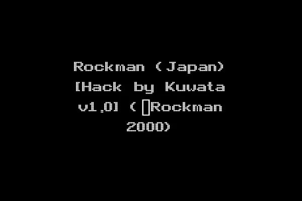 Rockman (Japan) [Hack by Kuwata v1.0] (~Rockman 2000)