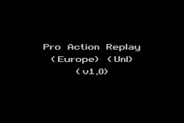Pro Action Replay (Europe) (Unl) (v1.0)