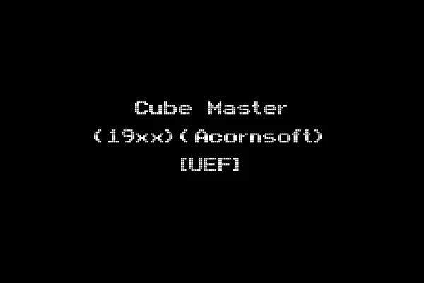 Cube Master (19xx)(Acornsoft) [UEF]