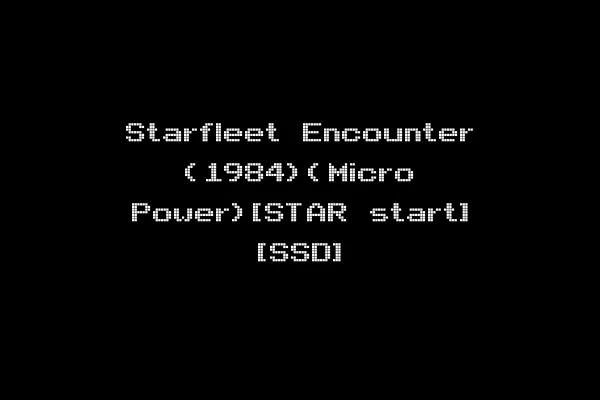 Starfleet Encounter (1984)(Micro Power)[STAR start] [SSD]