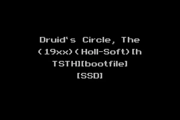 Druid's Circle, The (19xx)(Holl-Soft)[h TSTH][bootfile] [SSD]
