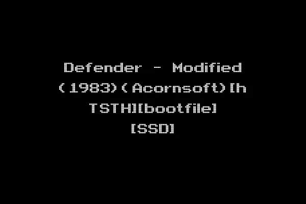 Defender - Modified (1983)(Acornsoft)[h TSTH][bootfile] [SSD]