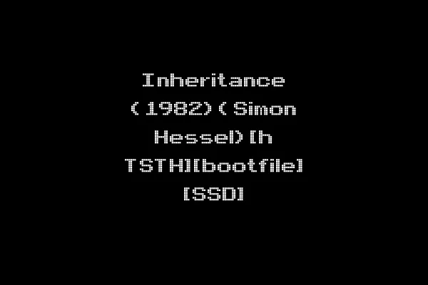 Inheritance (1982)(Simon Hessel)[h TSTH][bootfile] [SSD]