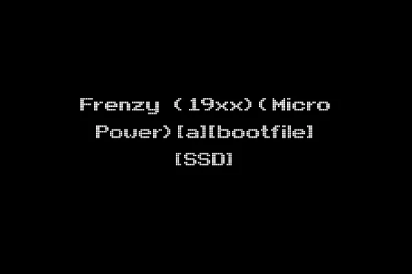 Frenzy (19xx)(Micro Power)[a][bootfile] [SSD]