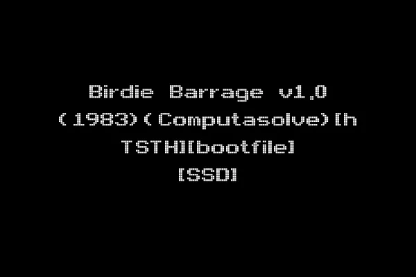 Birdie Barrage v1.0 (1983)(Computasolve)[h TSTH][bootfile] [SSD]