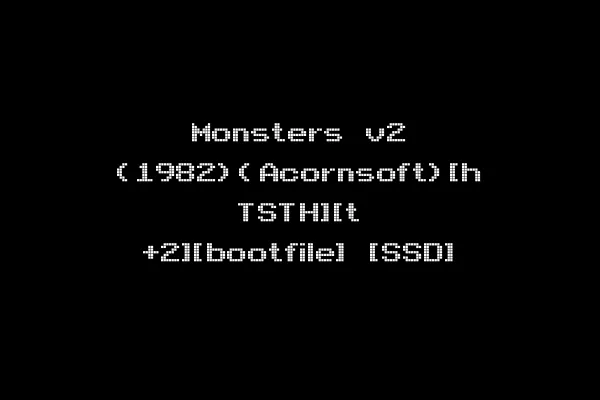 Monsters v2 (1982)(Acornsoft)[h TSTH][t +2][bootfile] [SSD]