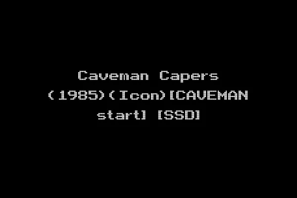 Caveman Capers (1985)(Icon)[CAVEMAN start] [SSD]