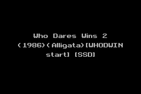 Who Dares Wins 2 (1986)(Alligata)[WHODWIN start] [SSD]