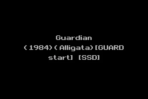 Guardian (1984)(Alligata)[GUARD start] [SSD]