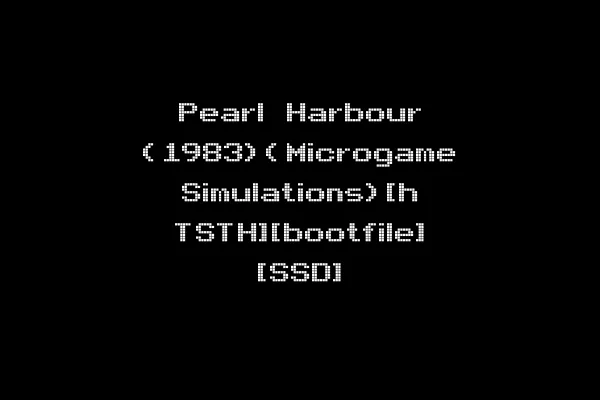 Pearl Harbour (1983)(Microgame Simulations)[h TSTH][bootfile] [SSD]