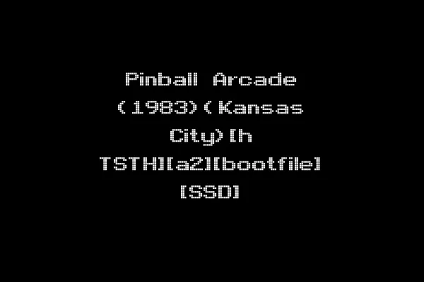 Pinball Arcade (1983)(Kansas City)[h TSTH][a2][bootfile] [SSD]