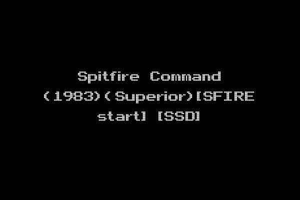 Spitfire Command (1983)(Superior)[SFIRE start] [SSD]