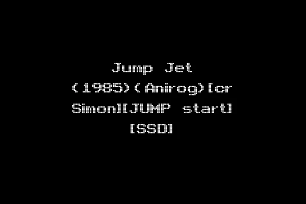 Jump Jet (1985)(Anirog)[cr Simon][JUMP start] [SSD]