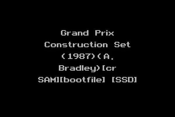 Grand Prix Construction Set (1987)(A. Bradley)[cr SAM][bootfile] [SSD]