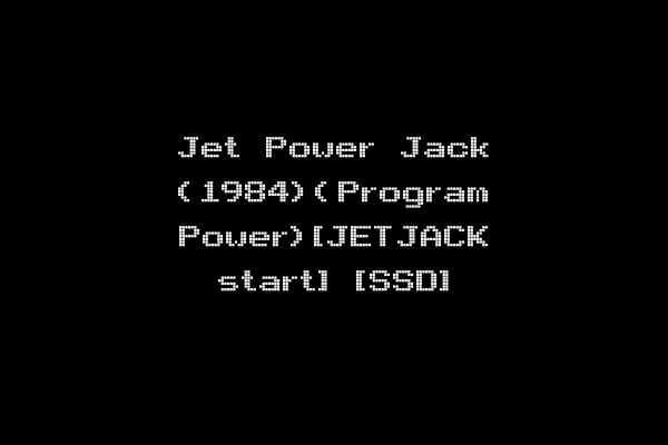 Jet Power Jack (1984)(Program Power)[JETJACK start] [SSD]