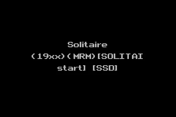 Solitaire (19xx)(MRM)[SOLITAI start] [SSD]