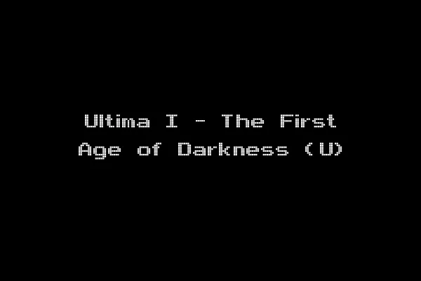 Ultima I - The First Age of Darkness (U)
