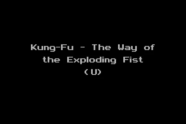 Kung-Fu - The Way of the Exploding Fist (U)