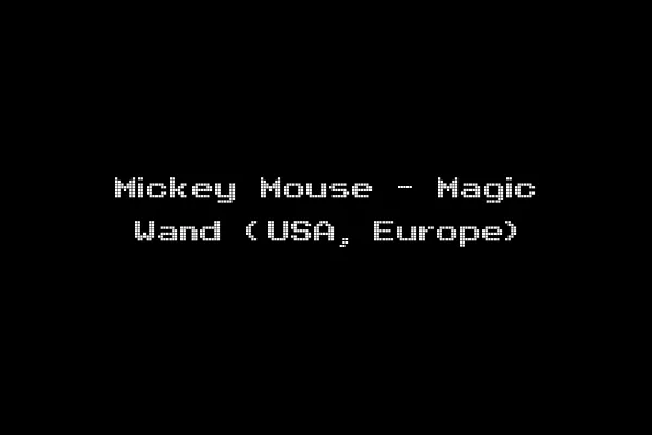 Mickey Mouse - Magic Wand (USA, Europe)