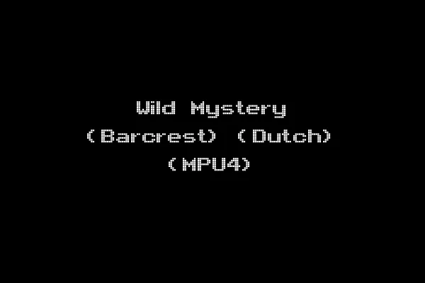 Wild Mystery (Barcrest) (Dutch) (MPU4)